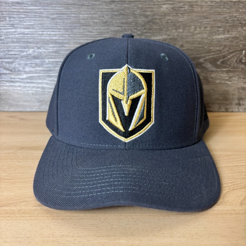 Vegas Golden Knight Hat Cap Snap Back Gray NHL Hockey Adidas